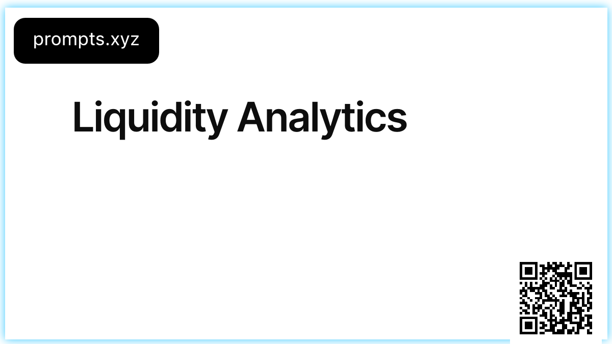 Liquidity Analytics
